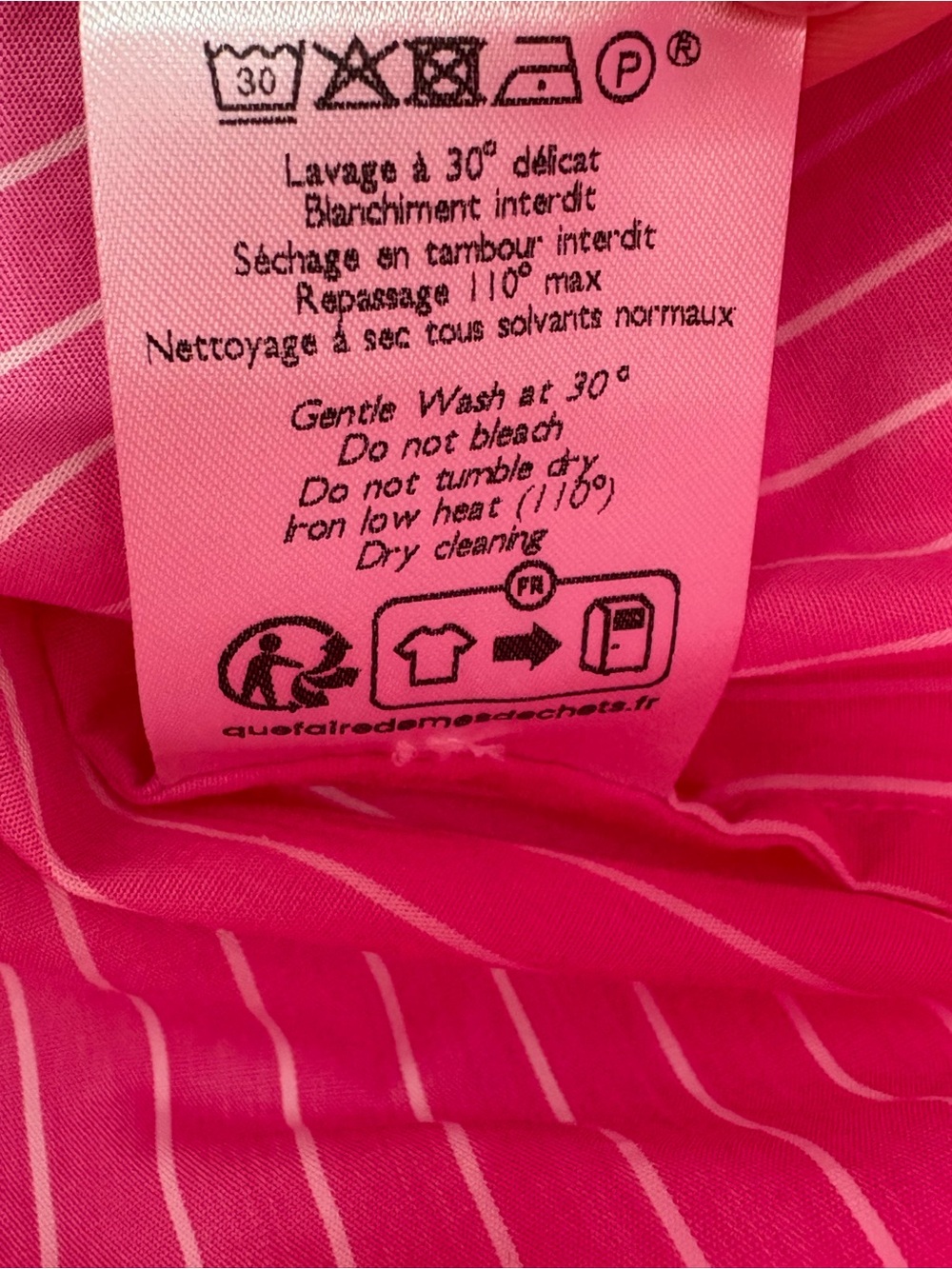Sézane Max Oversized Pink Stripe Organic Cotton Button Down Shirt FR 44 US 12 - Picture 16 of 16